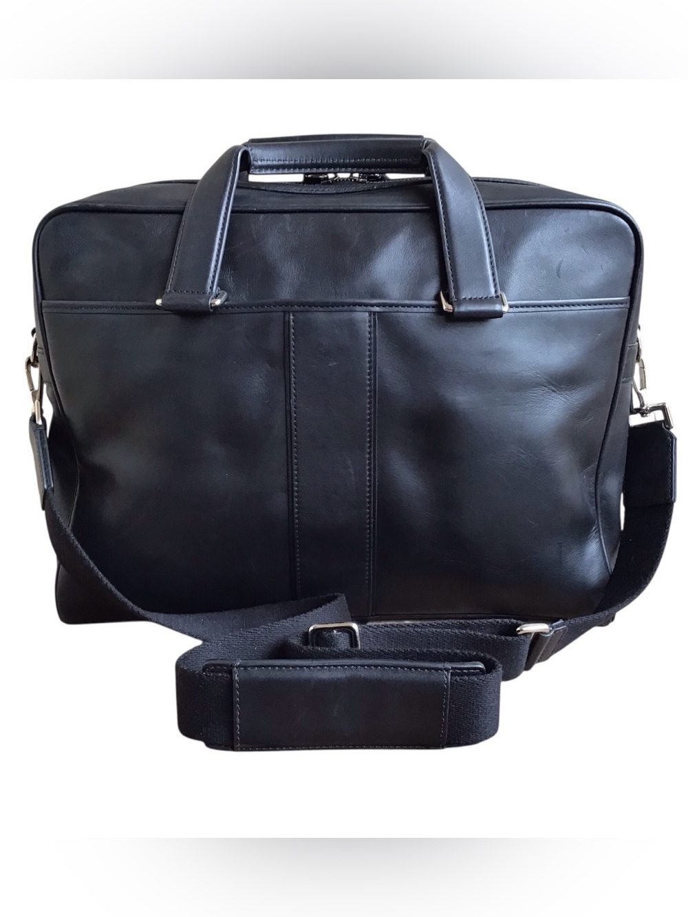 Coach Vintage Leather Briefcase Laptop Business Portfolio Bag Y2K